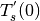 T_{s}^{'}(0)