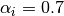 \alpha_{i}=0.7